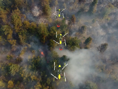 Revolutionary drone technology for battling wildfire