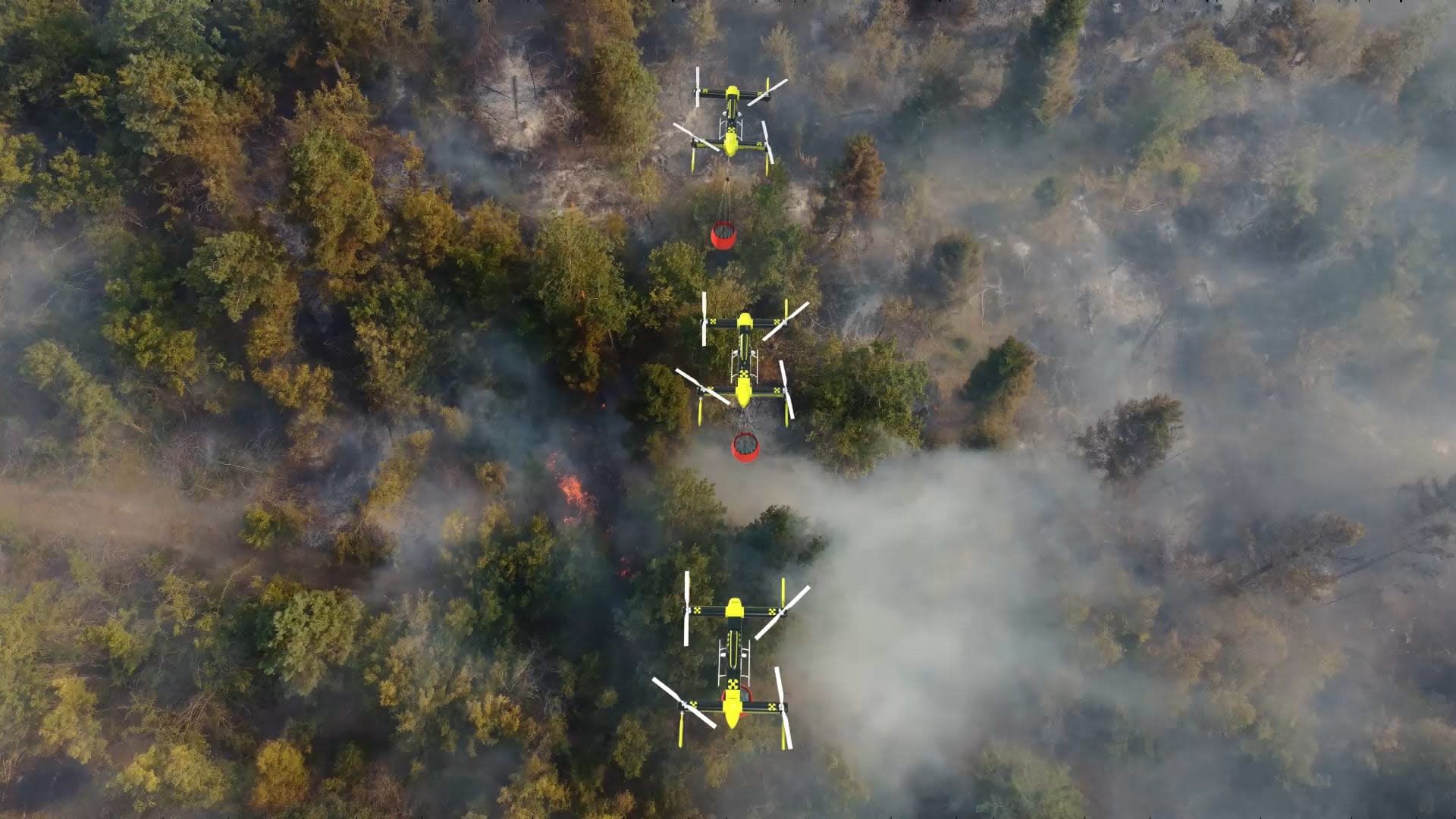 Revolutionary drone technology for battling wildfire