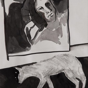 Lady and dog
