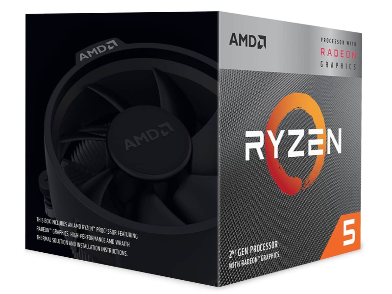 Amd Ryzen 5 3400g Processor With Wraith Spire Cooler Amd Processors Dreamware Technology 0870