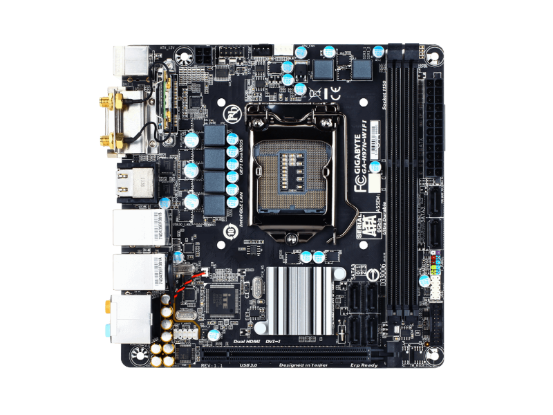 Gigabyte GAH97NWIFI Intel 1150 Socket MiniITX Desktop Motherboard