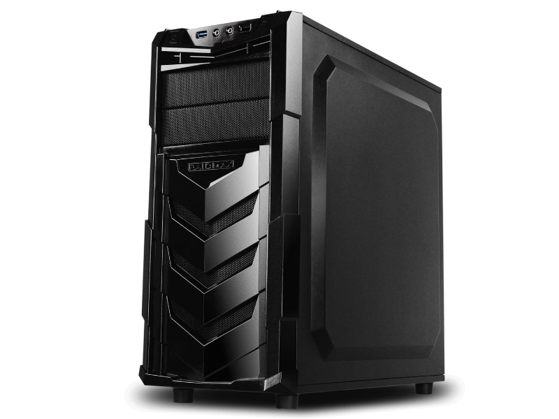 Raidmax Vortex V4 Black & Red Windowed Mid Tower Desktop PC Case | PC ...