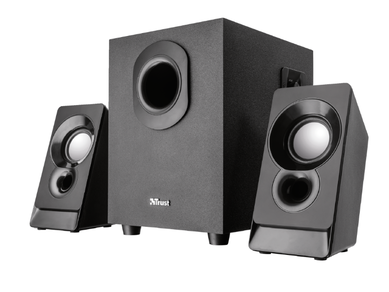 Trust Argo 2.1 Stereo USB Powered Black PC Speaker Set With SubWoofer