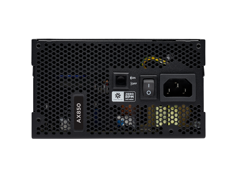 Corsair AX Series AX850 850W Titanium Rated Fully Modular Black Power ...