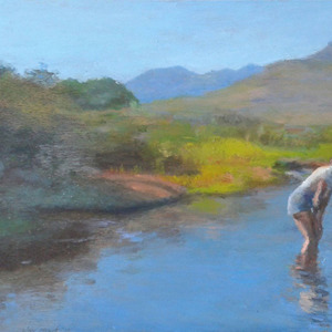 Julia in a Cederberg Mountain Stream'