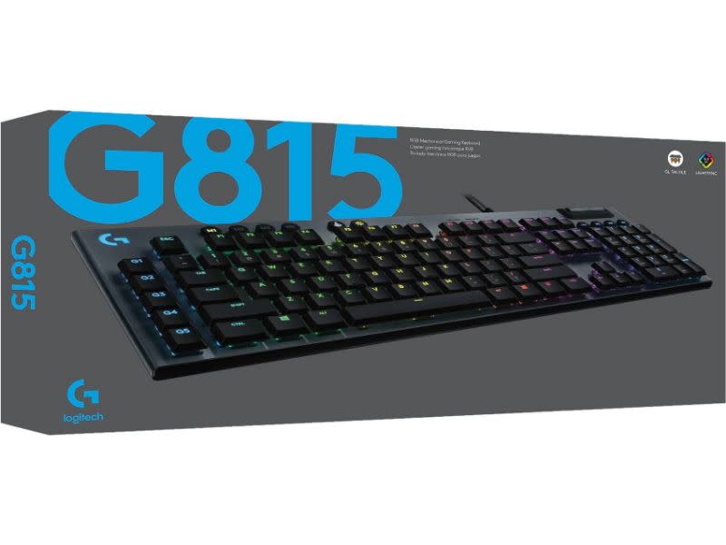 logitech g815 lightsync rgb tactile mechanical gaming keyboard