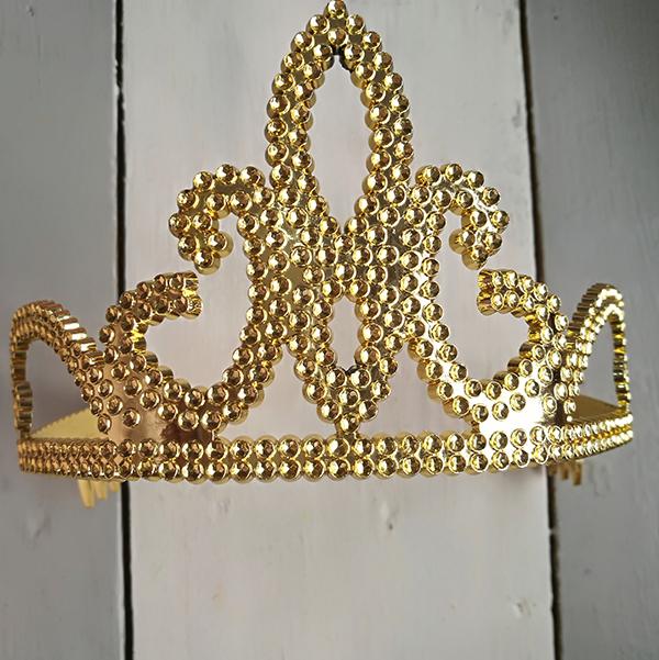 Gold Tiara Dress up Party Supplies PartyLady