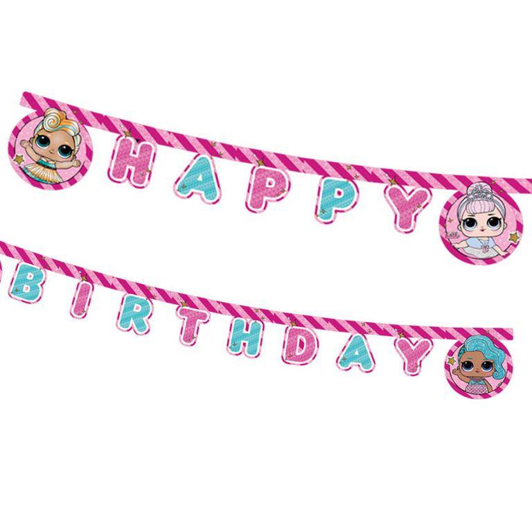LOL Surprise Birthday Banner - Party Supplies - PartyLady