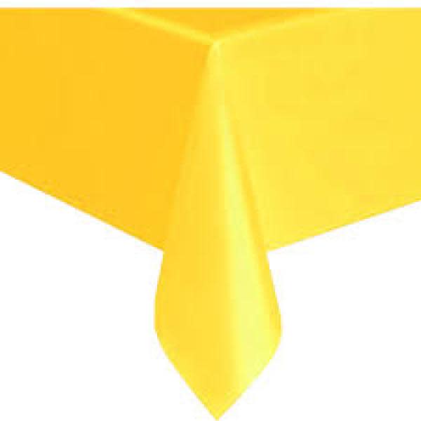 Yellow Table Cover Party Supplies PartyLady