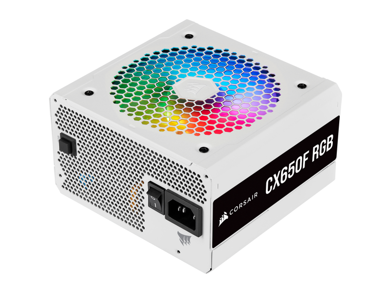 Corsair CX Series CX650F RGB White 650W 80 Plus Bronze Certified Fully