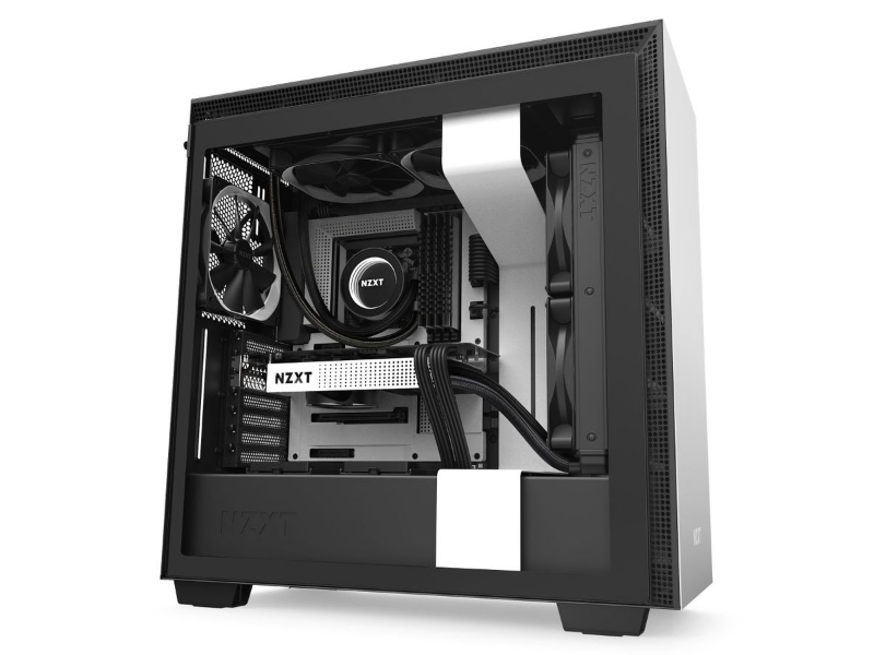 NZXT H710 Black/White ATX Mid Tower Desktop PC Case PC Cases/Chassis