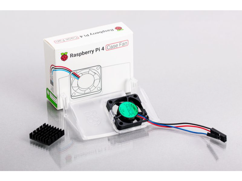 Raspberry Pi 4 Case Fan and Heatsink for Raspberry Pi 4 Official case