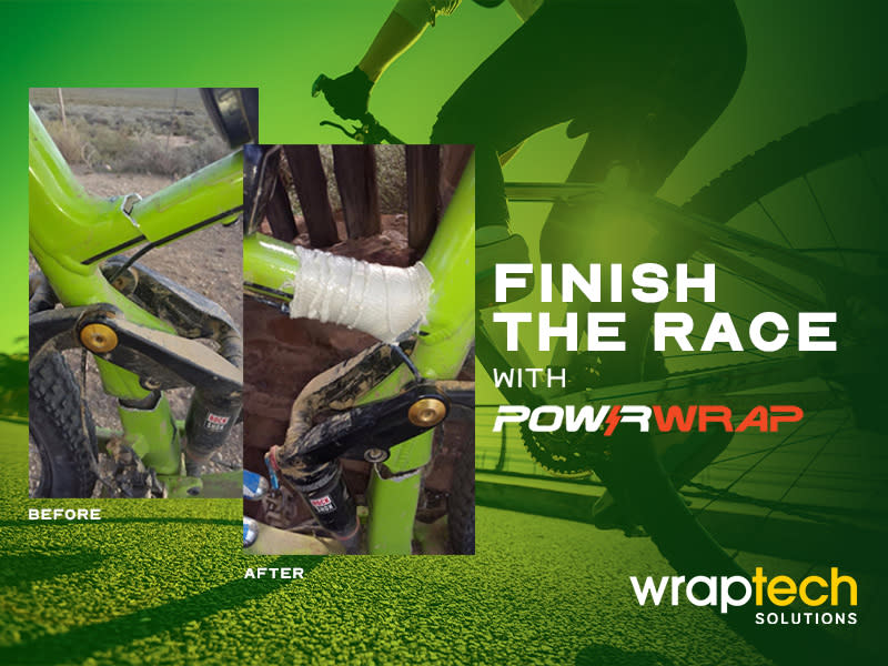 Wraptech Articles & Case Studies - How PowrPutty helped a cyclist in a 2400km race