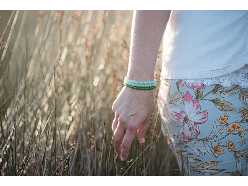 6mm Glass Beaded Bracelet