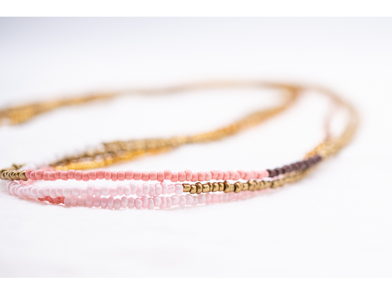 Long Seed Beaded Necklace