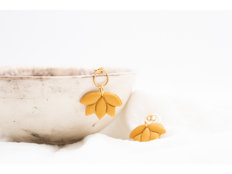 Lotus Flower Earrings