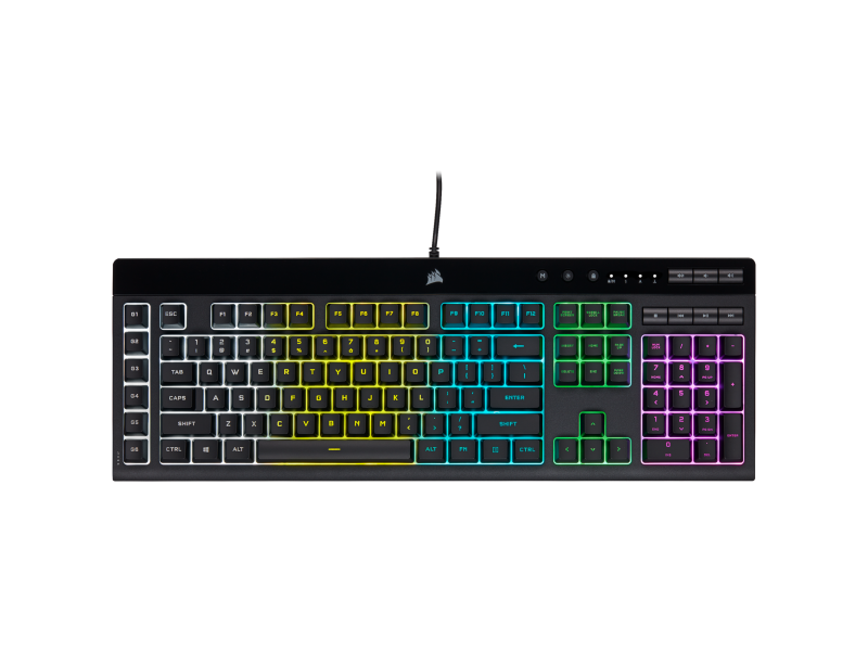 Corsair K55 RGB Pro Rubber Dome Wired Gaming Keyboard Keyboards