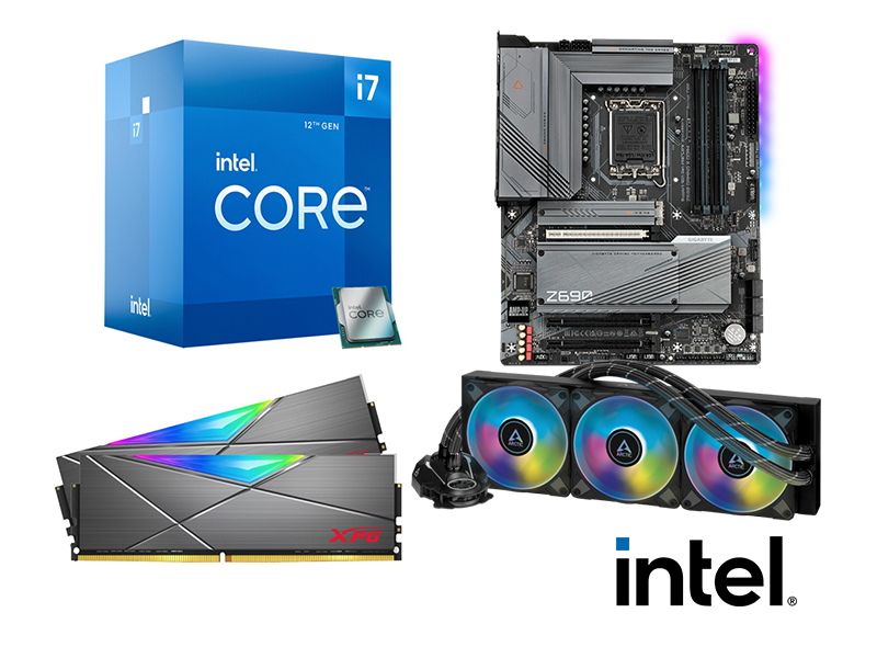 Warp Upgrade Kit Intel Core i7 12700 (12C/20T), Gigabyte Z690 Gaming