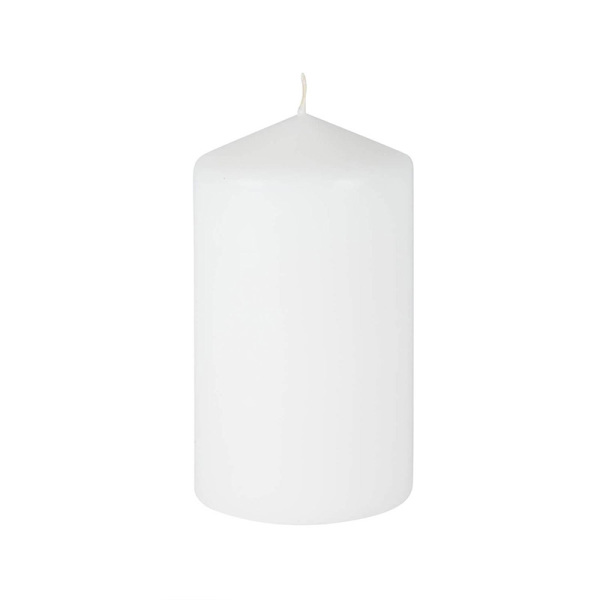 Plain White Candle (10cm) Party Supplies PartyLady