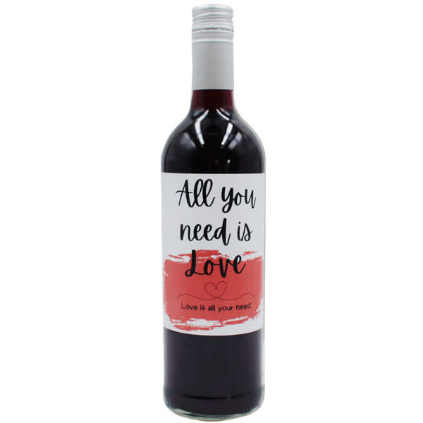 All You Need Is Love - Red Wine (750ml) - Gifts and Hampers - Online ...