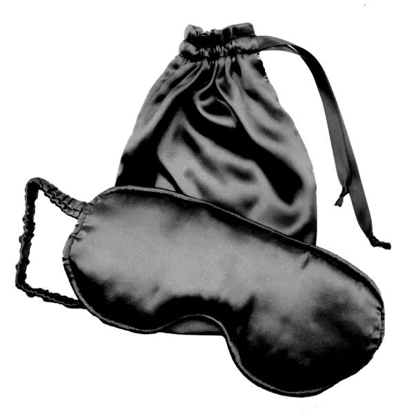 Satin Sleep Mask in Satin Bag Black (2 Piece) BeautyBar