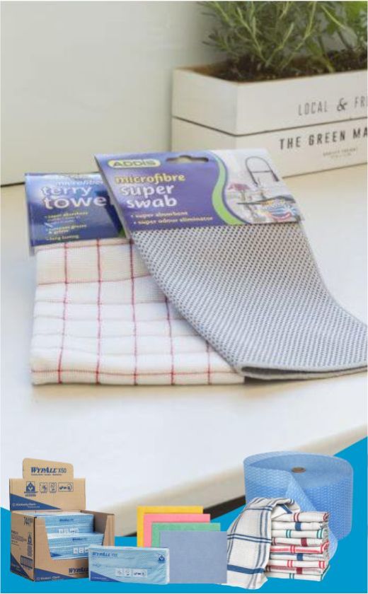 Caprichem products - Colour Coded Hygiene Cloths, Microfibre Cloths, Dish Cloths, Dust Cloths & Swabs