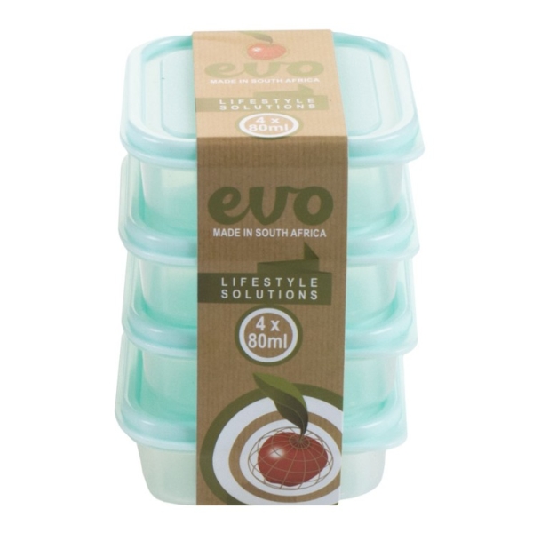 Caprichem products - Evo 80ml Mini Snack Box 4pc - Assorted P/SET