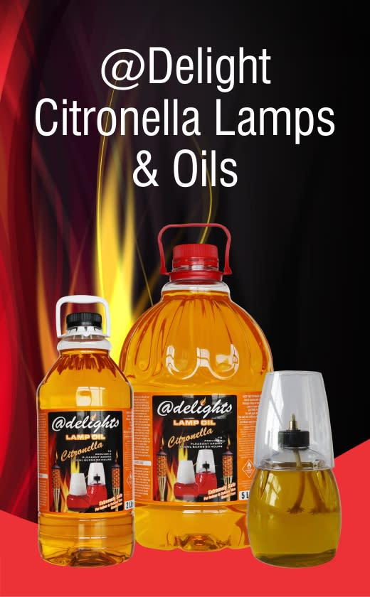 Caprichem products - 2. @Delights Citronella Lamps & Lamp Oils