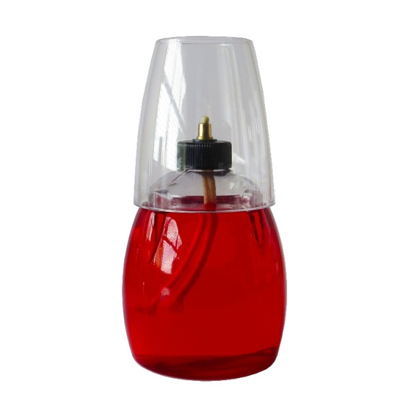 Related Products - @delights Tall Lamp Red - Clear Shade 550ML