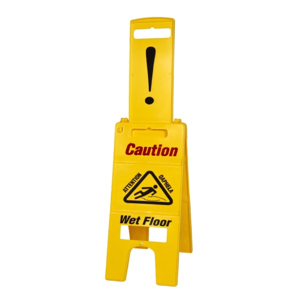 Caprichem products - 3 Piece Wet Floor Sign Plastic EACH