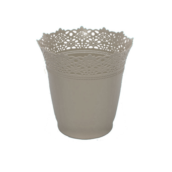Caprichem products - Patterened Bin Round - Grey Two / Beige EACH