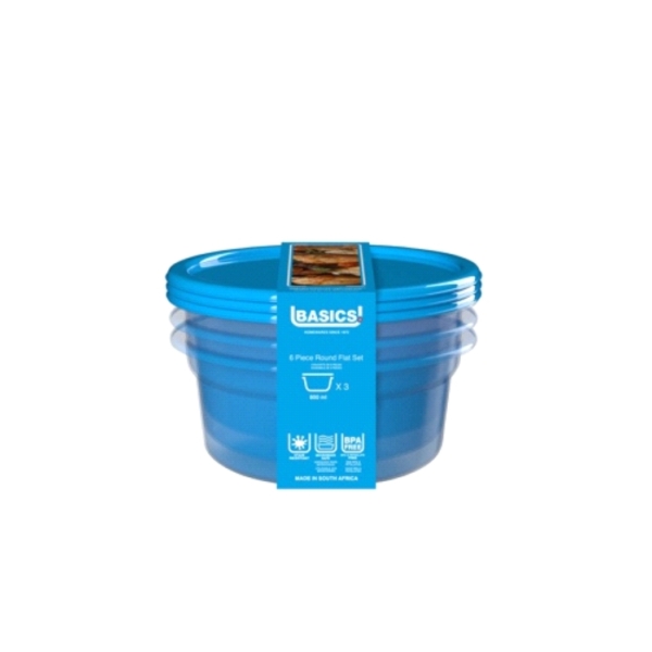 Caprichem products - Round Set Food Saver 6 Piece - 800ml P/PACK
