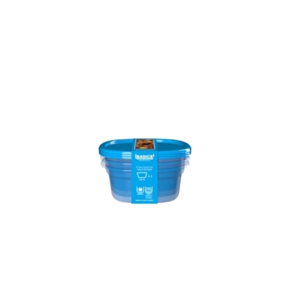 Caprichem products - Square Set Food Saver 6 Piece - 200ml P/PACK