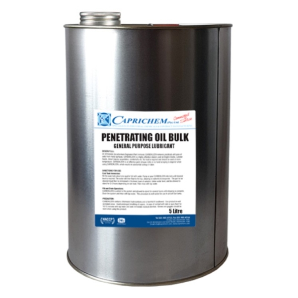Caprichem products - Degrasol Penetrating Oil Bulk 5L