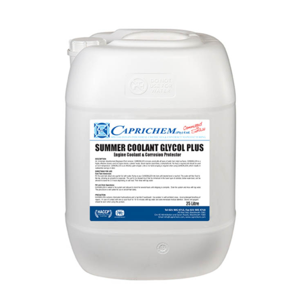 Caprichem products - Degrasol Summer Coolant Glycol Plus 25L