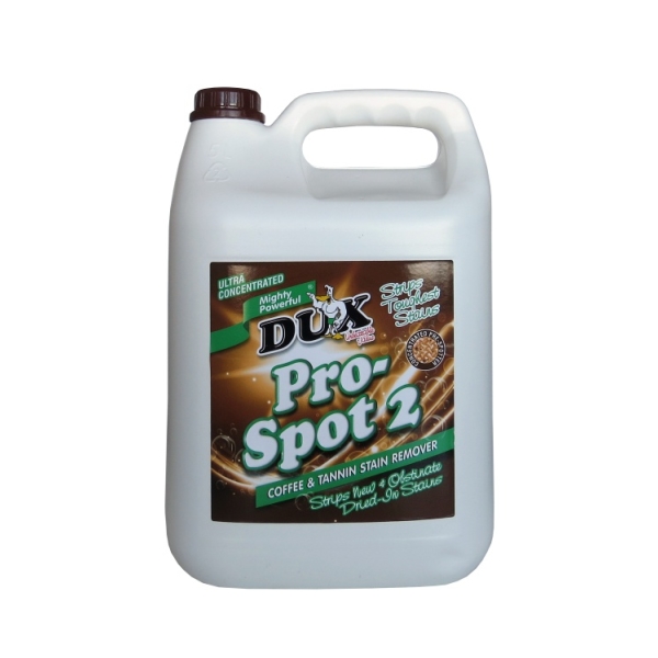 Caprichem products - Dux Pro-spot 2 Coffee & Tannin Stain Remover 5L