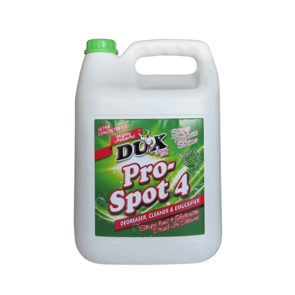 Caprichem products - Dux Pro-spot 4 Degreaser Cleaner & Emulsifier 5L