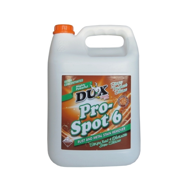 Caprichem products - Dux Pro-spot 6 Rust And Metal Stain Remover 5L