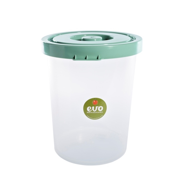 Caprichem Product - Evo 8l Storage Container Clear Base - Mint Lid EACH