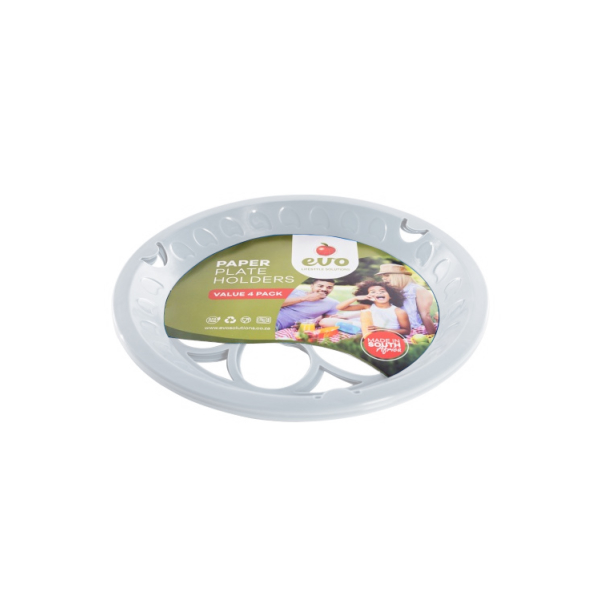 Related Products - Evo Paper Plate Holder 4pc - White P/SET