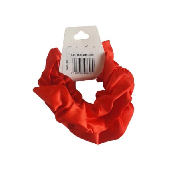 Caprichem Product - Hair Scrunchie Satin Red 2pc P/PACK