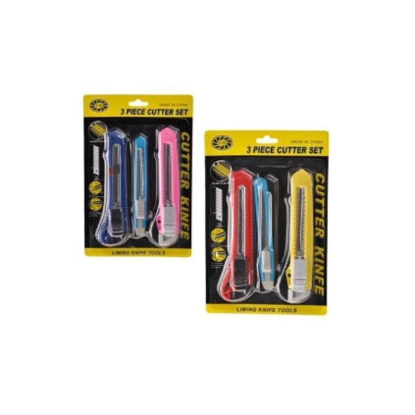 Caprichem products - Knife 18+9mm Snapoff-blade 3pce Blister P/PACK