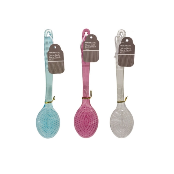 Caprichem products - Bath Basics Bristle Brush Pl Handle 36cm EACH
