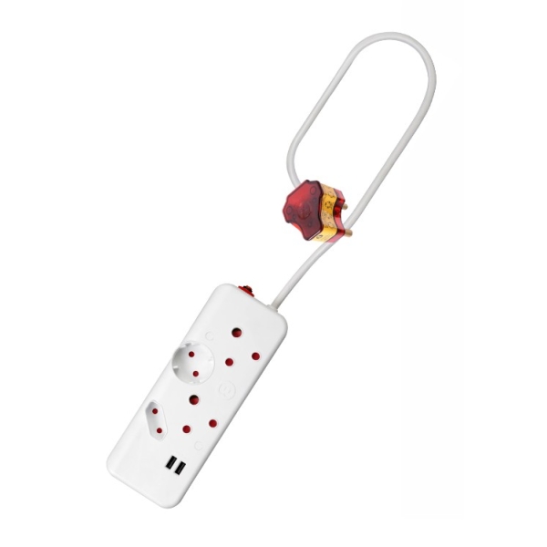 Caprichem Product - Ellies Surge Secure 4 Way Multiplug With 2 X Usb EACH