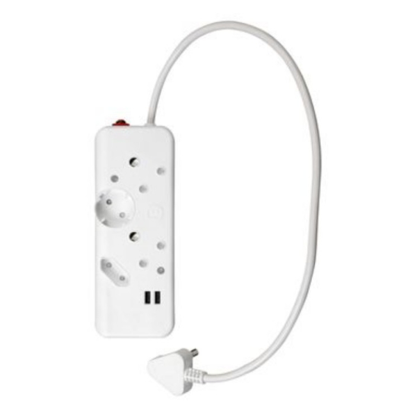 Caprichem Product - Ellies 4 Way Multi Plug With Usb - 0.5m Cord EACH