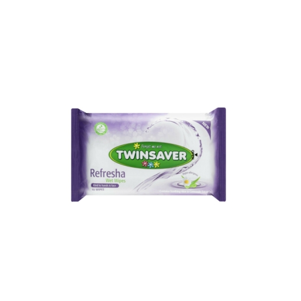 Caprichem products - Twinsaver Refresher Wipes 20 X 40 X 200 X 170mm P/BOX