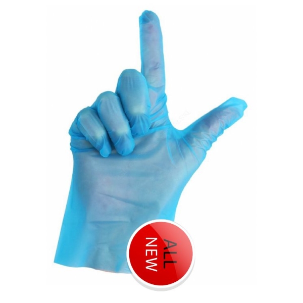 Caprichem products - Tpe Gloves Blue 200 P/pack - Large