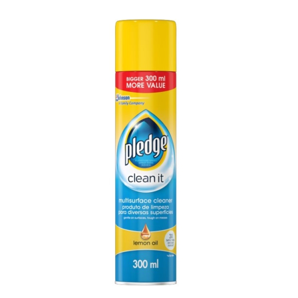 Caprichem products - Pledge Multi Surface Cleaner 6x300ml Lemon-oil