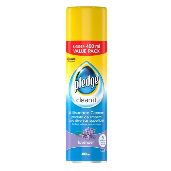 Caprichem products - Pledge Multi Surface Cleaner Lavender 6x400ml