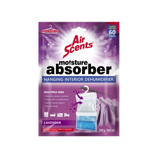 Caprichem products - Hanging Interior Dehumidifier - Lavender - 230g